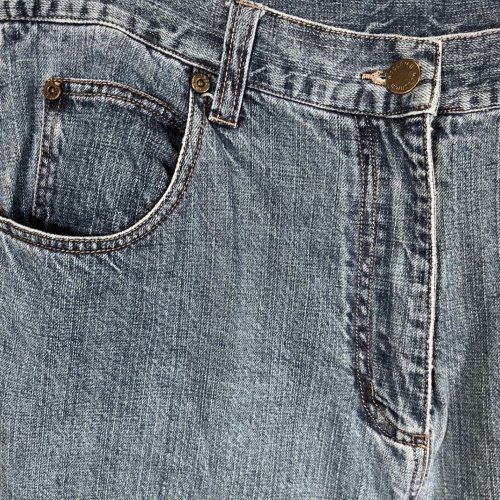 Woolrich Mens Fleece Lined Denim Jeans Medium Wash Straight Leg Blue 33x25.5 - Picture 3 of 11